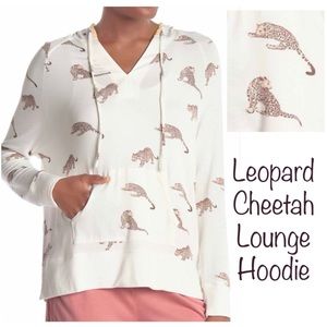 NWT Honeydew Intimates Cheetah Lounge PJ Hoodie